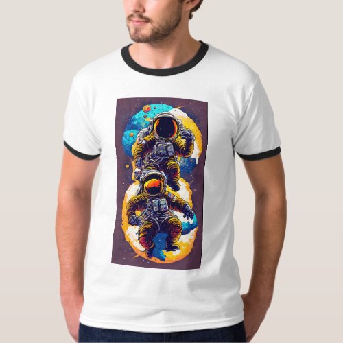 Cosmic Explorer Astronaut Art T_Shirt T_Shirt