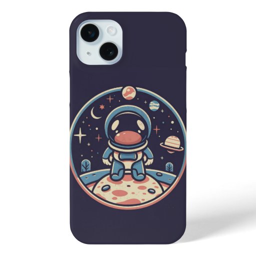 Cosmic Explorer Cartoon Astronaut iPhone Case 🌠👨