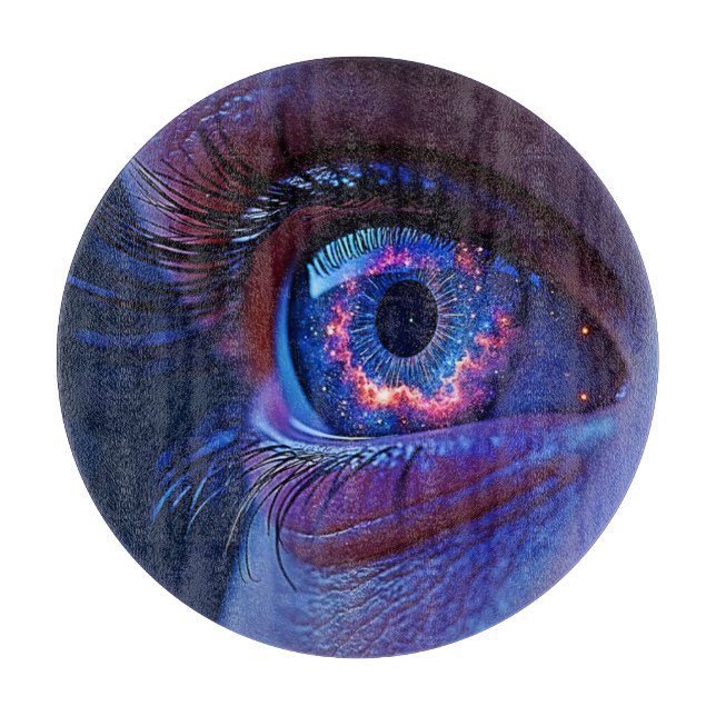Cosmic Eye Starlight Gaze Cutting Board (Front)