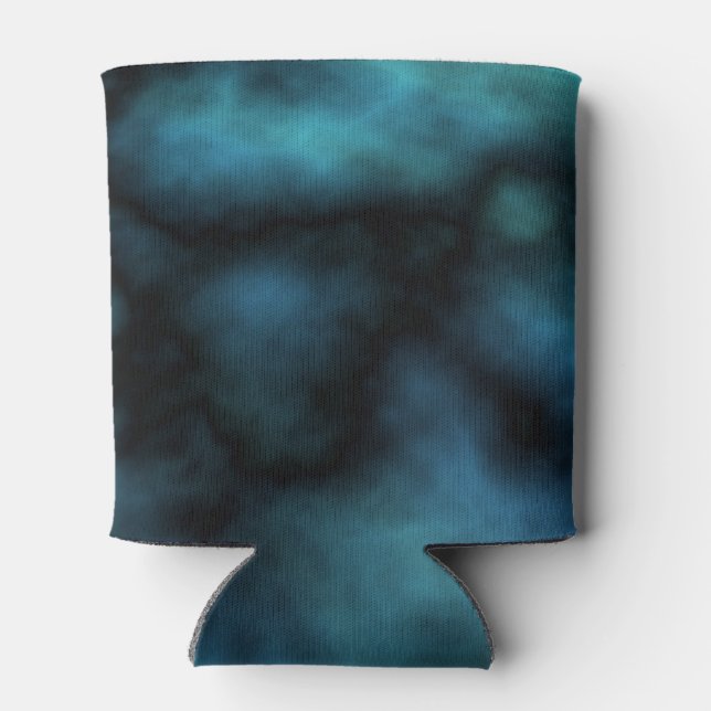Cosmic Faux Blue Marble Can Cooler (Back)