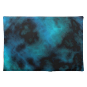 Cosmic Faux Blue Marble Cloth Placemat