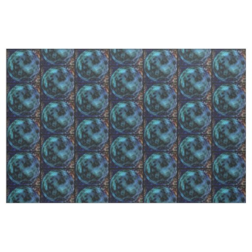 Cosmic Faux Blue Marble Fabric