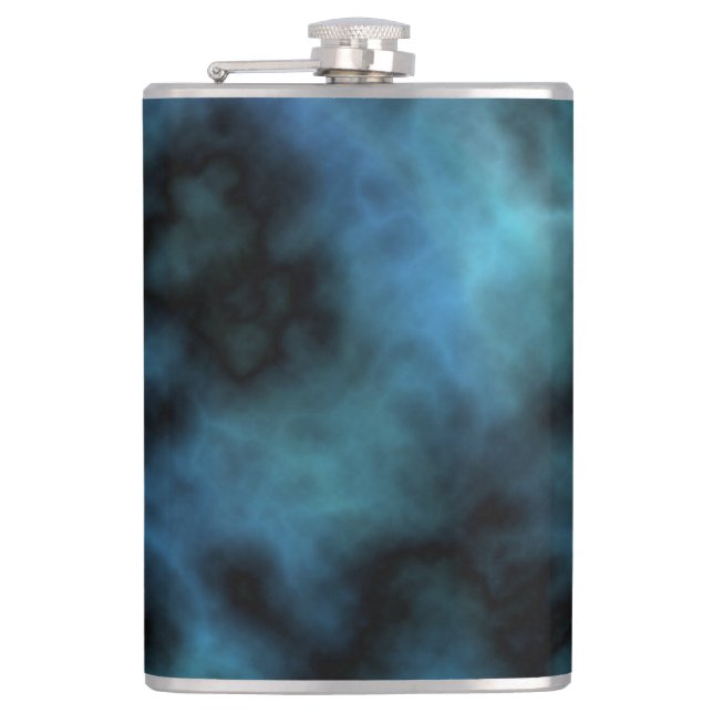 Cosmic Faux Blue Marble Flask (Front)