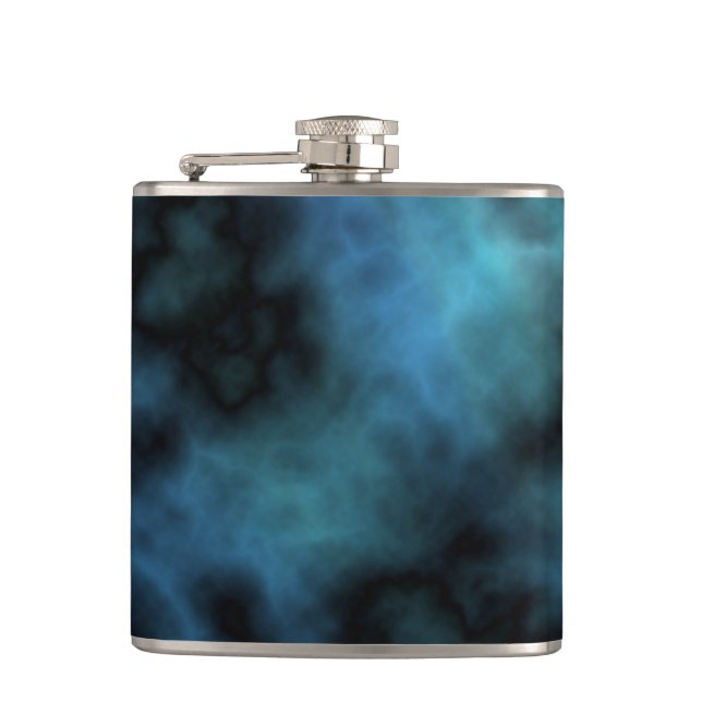 Cosmic Faux Blue Marble Flask (Front)
