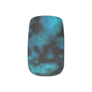 Cosmic Faux Blue Marble Minx Nail Wraps