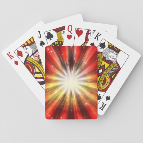 Cosmic Fire Explosion Playing Cards