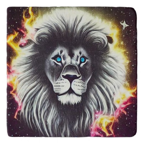 Cosmic Fire Lion Trivet