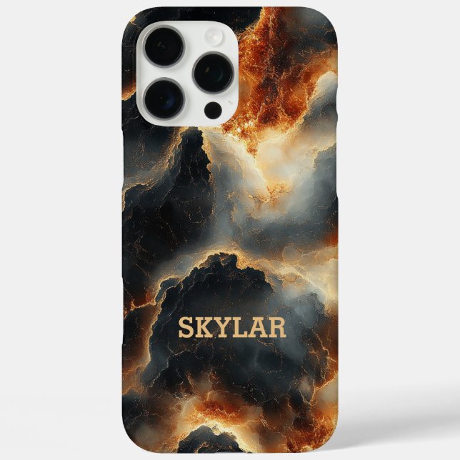 Cosmic Fire Personalized Phone Case (Back)