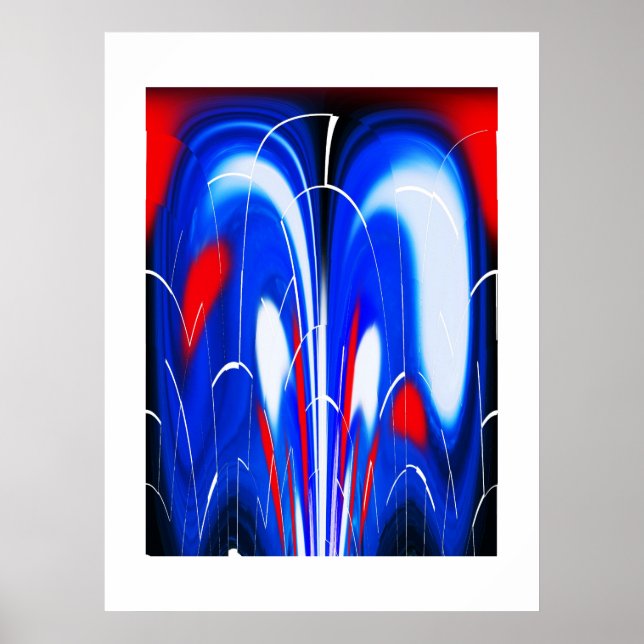 Cosmic flares art poster (Front)