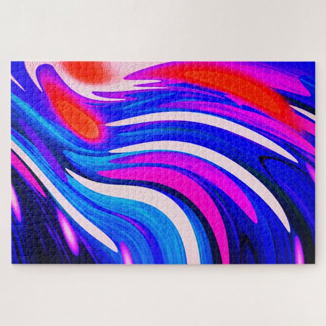 Cosmic flow art jigsaw puzzle (Horizontal)