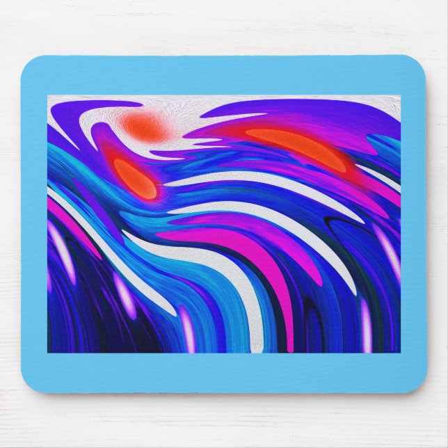 Cosmic flow art mouse pad (Front)