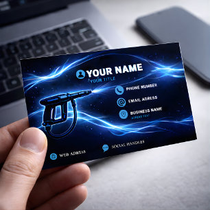 Cosmic Flow Residential Pressure Washing Business Card Magnet