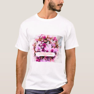 Cosmic Flower Dream - Mystical Galaxy Botanical T-Shirt