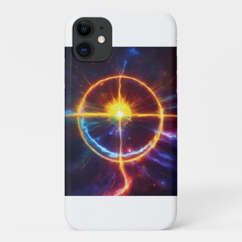  Cosmic Force Pulsar Gravitational Emblem iPhone 11 Case
