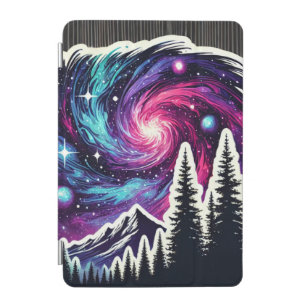 Cosmic Forest: Galaxy Meets Nature iPad Mini Cover
