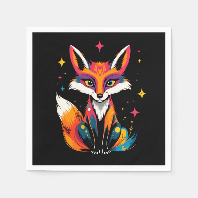 Cosmic Fox Napkins (Front)
