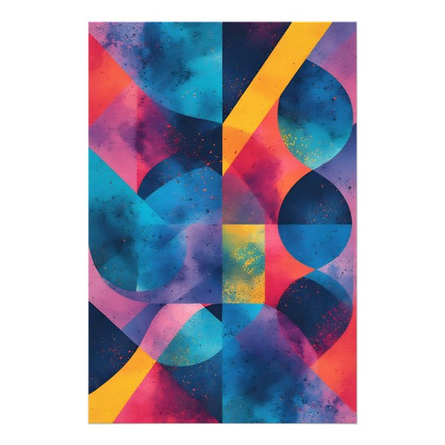 Cosmic Fusion in Motion Photo Print (Front)