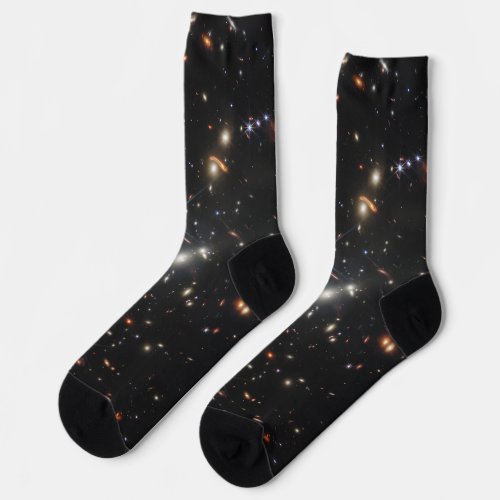 Cosmic Galaxy Cluster SMACS 0723 Crew Socks