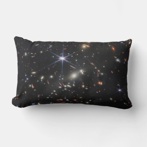 Cosmic Galaxy Cluster SMACS 0723 Throw Pillow