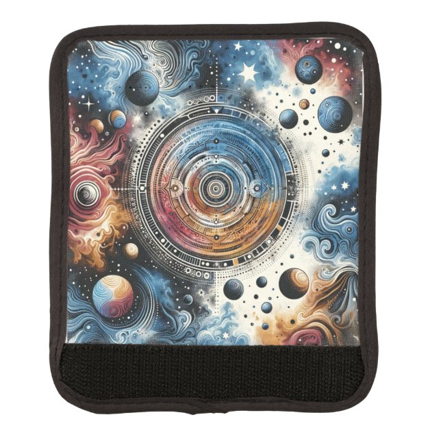 Cosmic Galaxy Luggage Handle Wrap (Front)