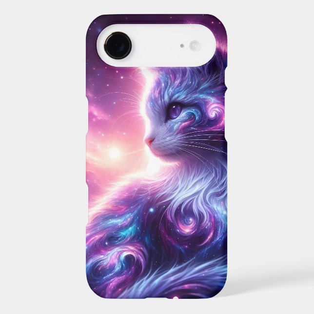 Cosmic Galaxy Mystical Feline Celestial Case-Mate iPhone Case (Back)