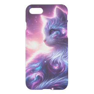 Cosmic Galaxy Mystical Feline Celestial iPhone SE/8/7 Case