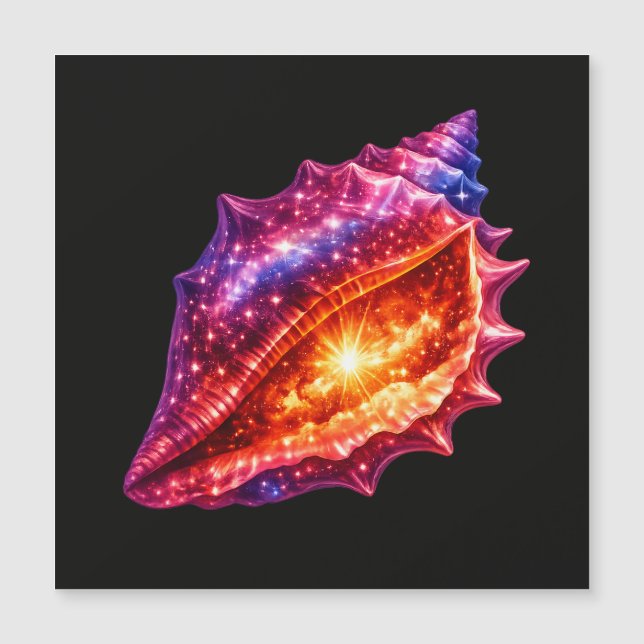 Cosmic Galaxy Shell stars nautical design  (Front)
