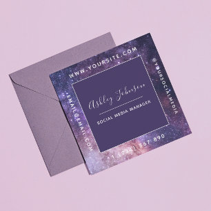Cosmic Galaxy Social Media Manager Square Card