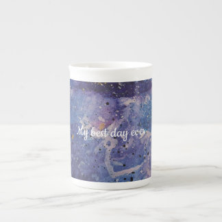 Cosmic Galaxy Watercolor Abstract Personalized Bone China Mug