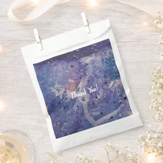 ​Cosmic Galaxy Watercolor Abstract Thank You Favor Bag