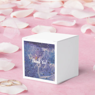 ​Cosmic Galaxy Watercolor Abstract Thank You Favor Boxes