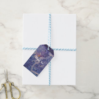 ​Cosmic Galaxy Watercolor Abstract Thank You Gift Tags