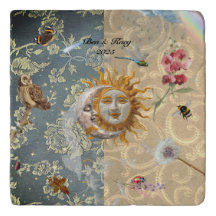 Cosmic Garden Wedding Trivet