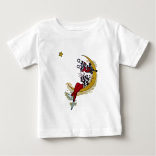 Cosmic Gaze: Elf on the Moon Adventure Baby T-Shirt
