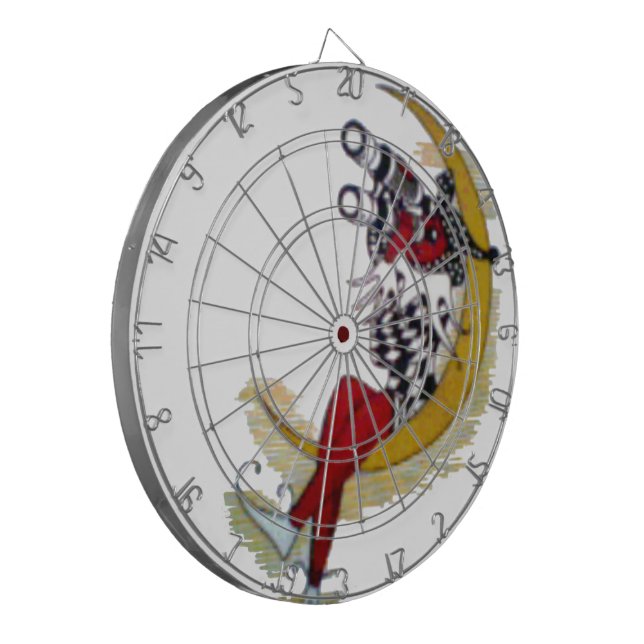 Cosmic Gaze: Elf on the Moon Adventure Dart Board (Front Left)