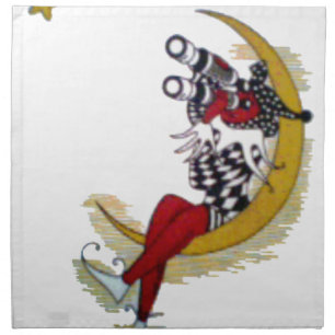 Cosmic Gaze: Elf on the Moon Adventure Napkin