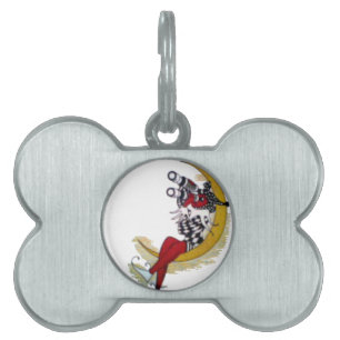 Cosmic Gaze: Elf on the Moon Adventure Pet Name Tag