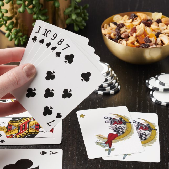 Cosmic Gaze: Elf on the Moon Adventure Poker Cards (In Situ)