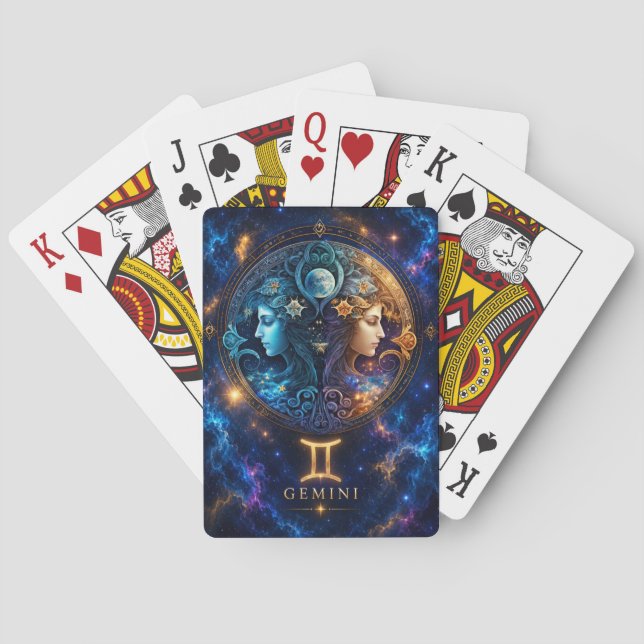 Cosmic Gemini Playing Cards (Back)