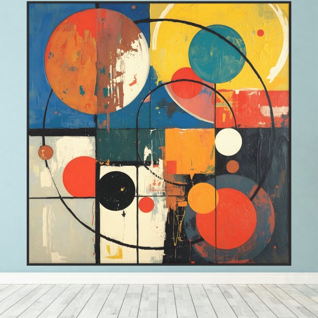 Cosmic Geometry Canvas Print (Insitu(Wood Floor))