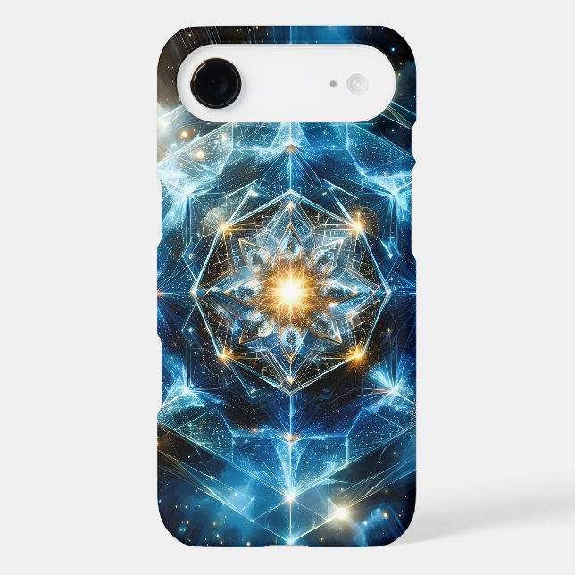 Cosmic Geometry Mandala Star Universe Abstract Case-Mate iPhone Case (Back)