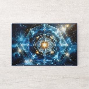Cosmic Geometry Mandala Star Universe Abstract HP Laptop Skin