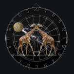 COSMIC GIRAFFES 2 DARTBOARD<br><div class="desc">A fanciful image featuring giraffes.</div>