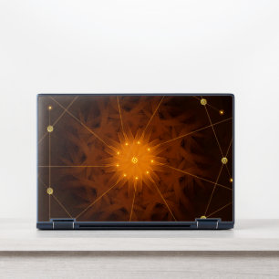 Cosmic Glow: Starburst HP Laptop Skin