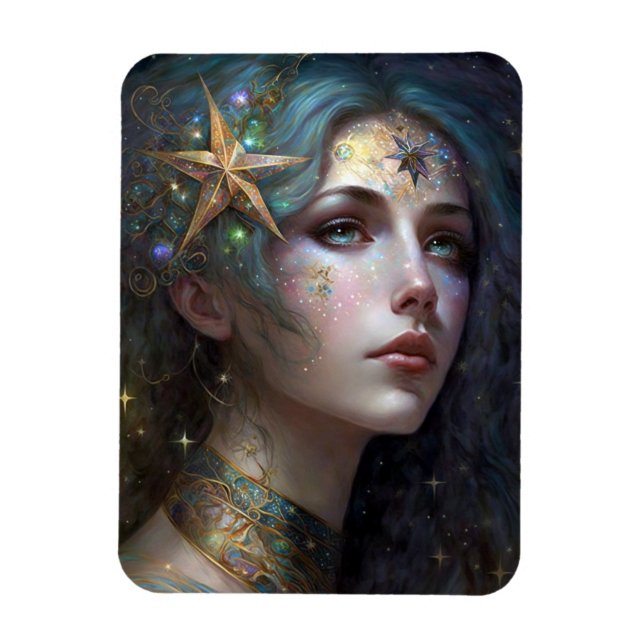 Cosmic Goddess Fantasy Art Magnet (Vertical)