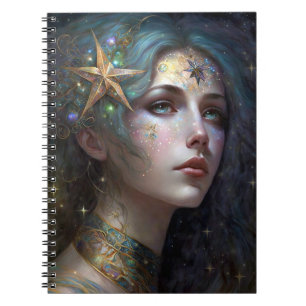 Cosmic Goddess Fantasy Art Notebook