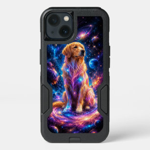 Cosmic Golden Retriever Galaxy iPhone 13 Case