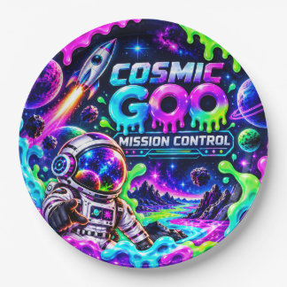 Cosmic Goo Mission Control Paper Plates