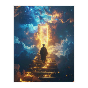 Cosmic Graduation Gateway Acrylic Wall Art