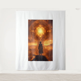 Cosmic Gravity T-Shirt Design Tapestry